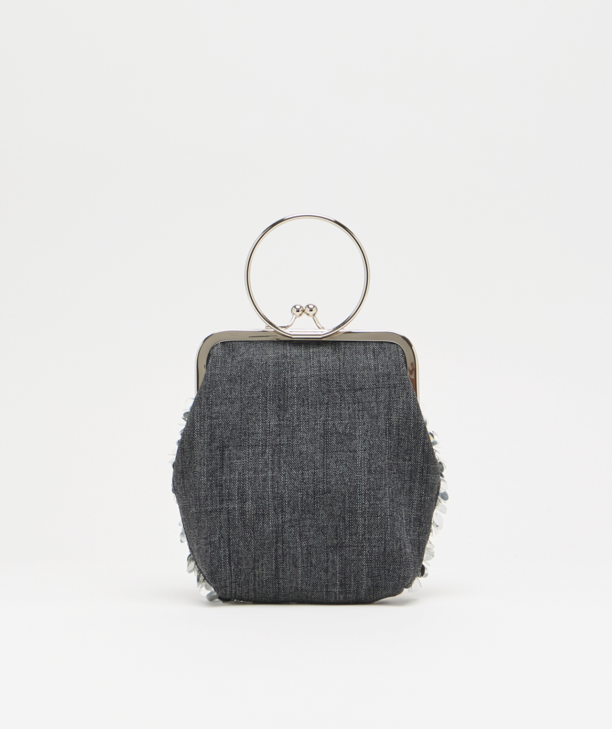 Plan C Embellished Mini Bag Silver FW26