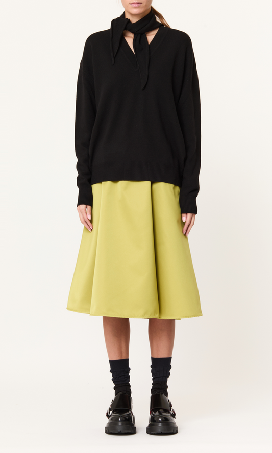 Plan C Foulard Knit Jumper Black