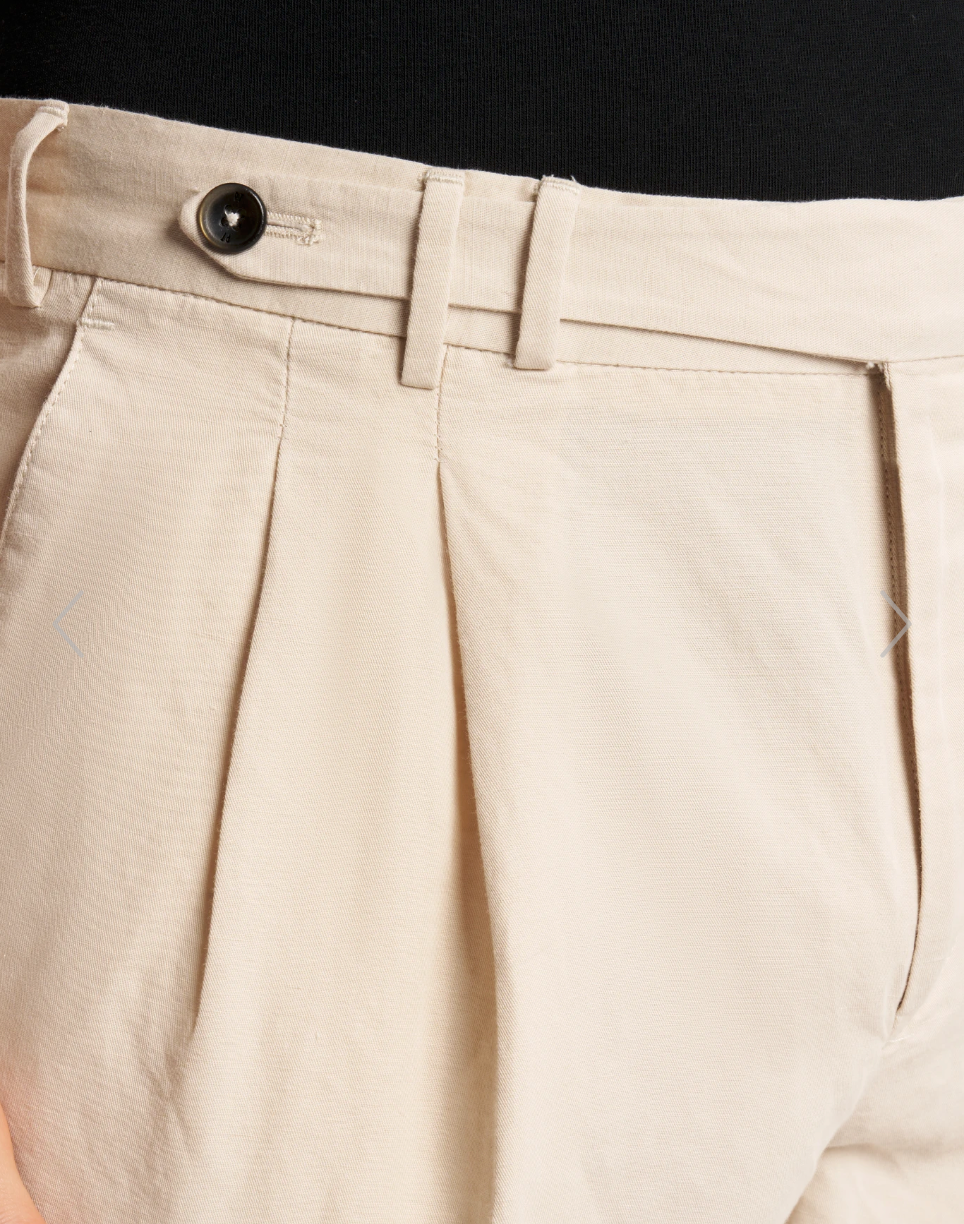 PT TORINO Carrot Twill Trousers Beige