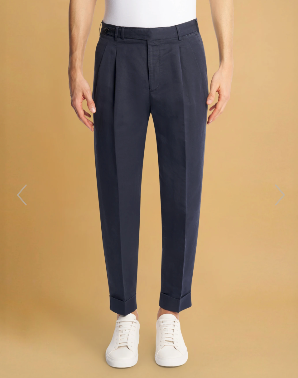 PT TORINO Carrot Trouser Navy