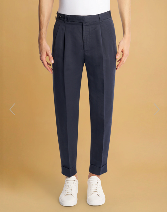 PT TORINO Carrot Trouser Navy
