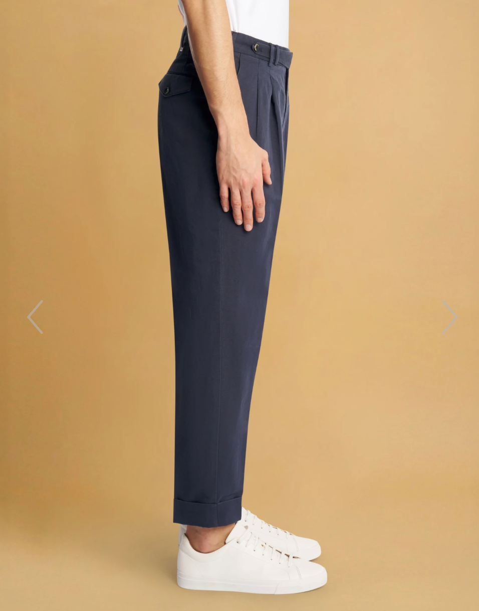 PT TORINO Carrot Trouser Navy