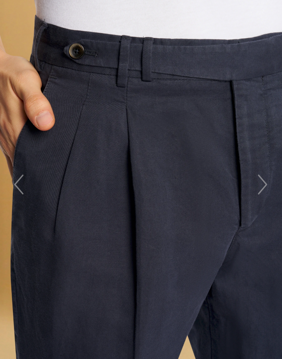 PT TORINO Carrot Trouser Navy