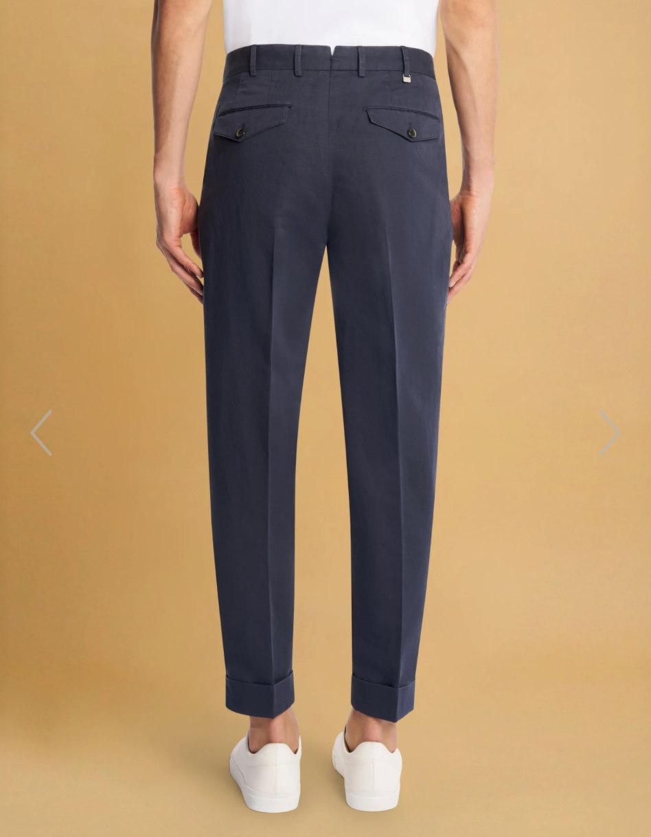 PT TORINO Carrot Trouser Navy