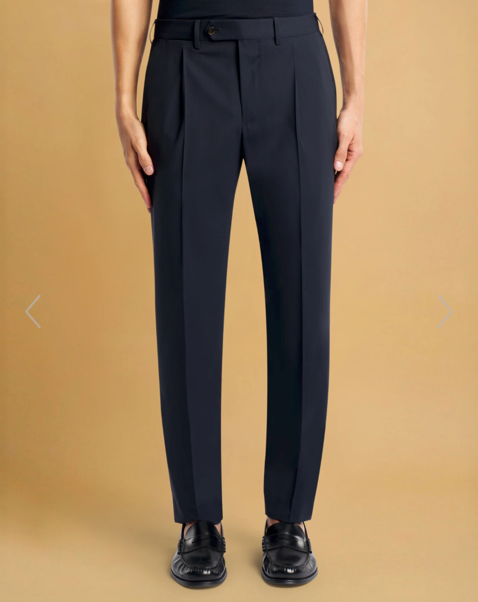 PT TORINO Trouser Navy Wool Blend