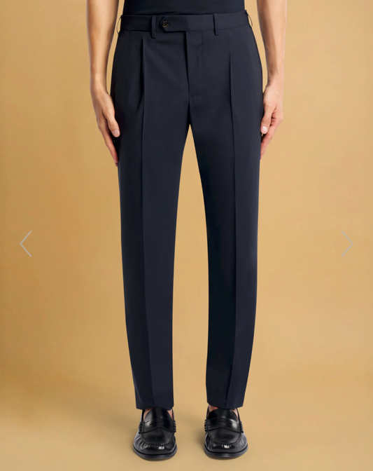 PT TORINO Trouser Navy Wool Blend