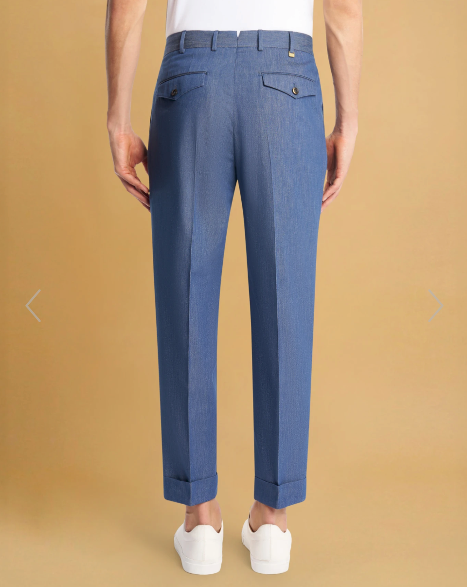 PT TORINO Trouser Blue Chambray