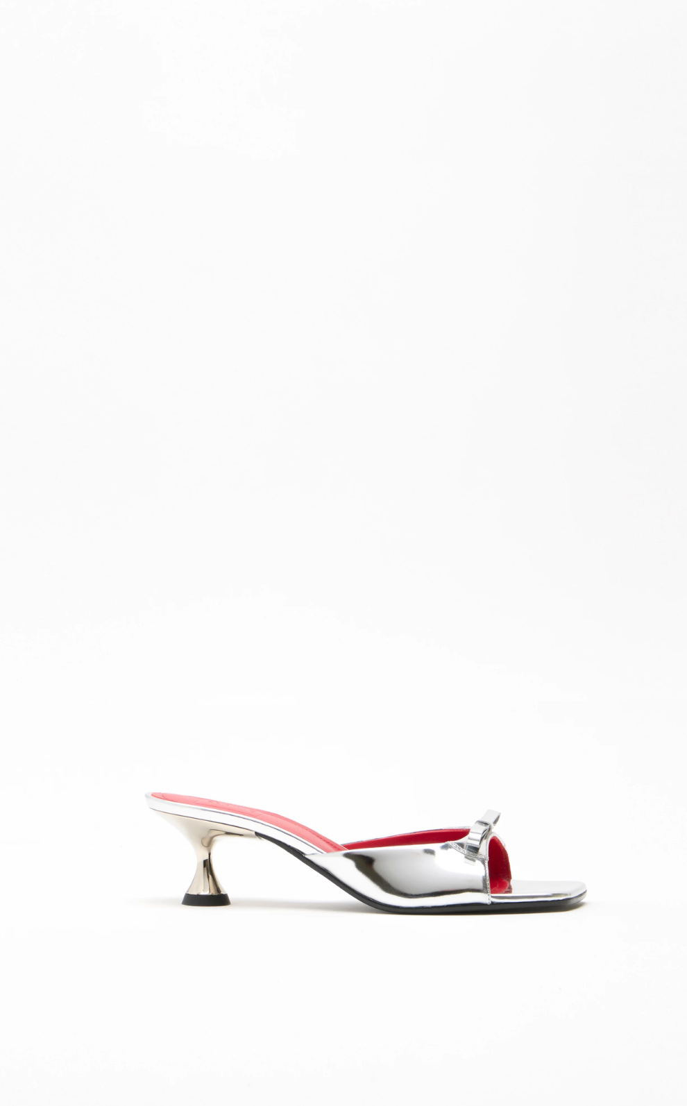 Plan C Silver Mule Shoes