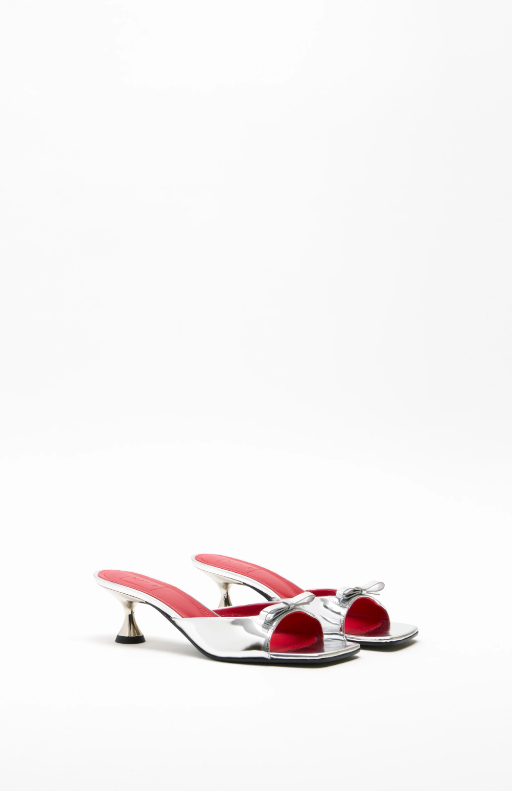 Plan C Silver Mule Shoes