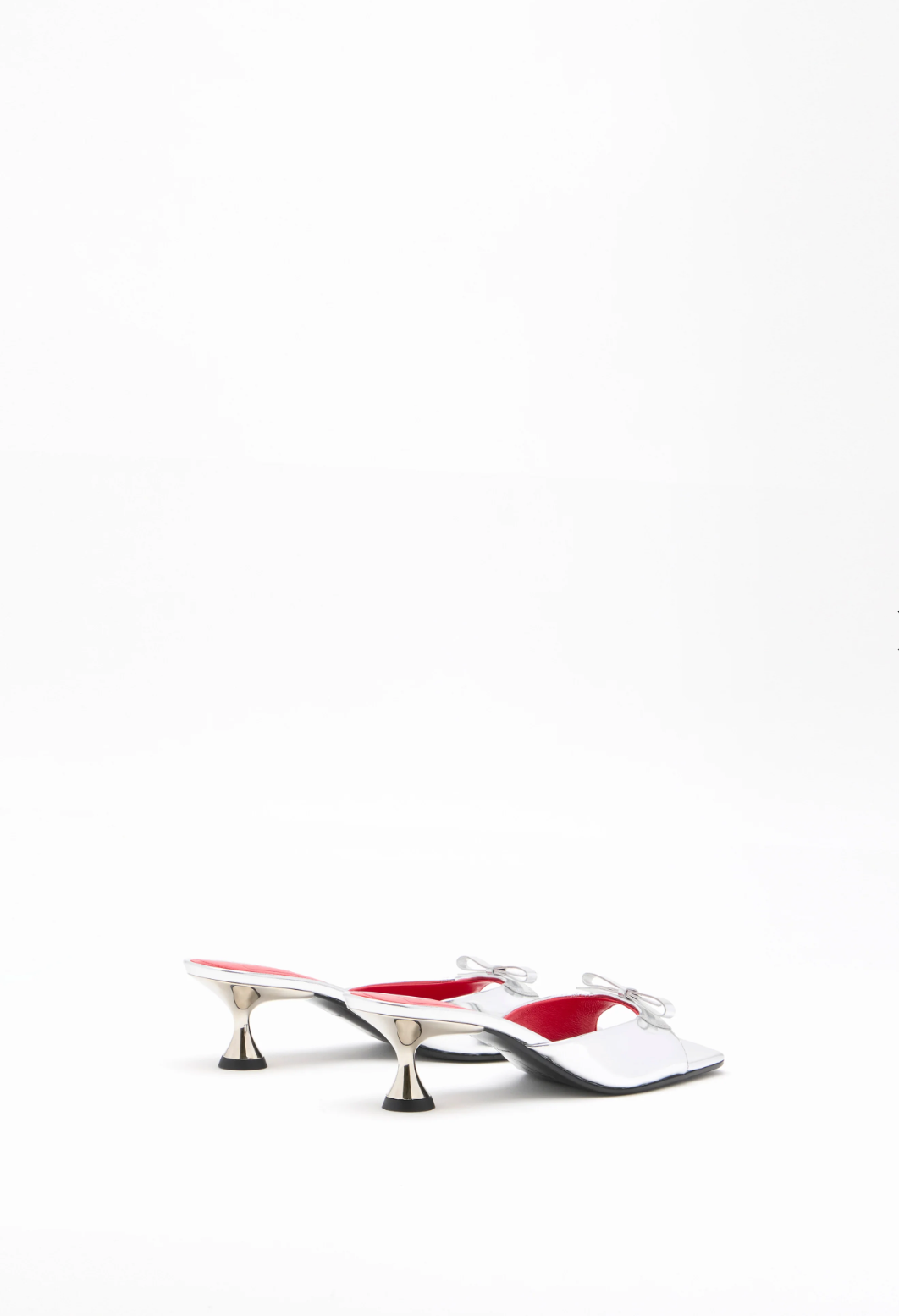 Plan C Silver Mule Shoes