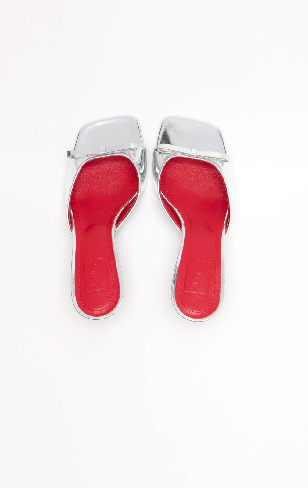 Plan C Silver Mule Shoes