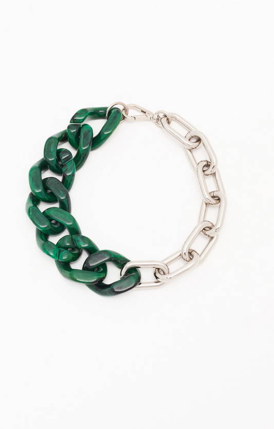 Plan C Green Chain Necklace