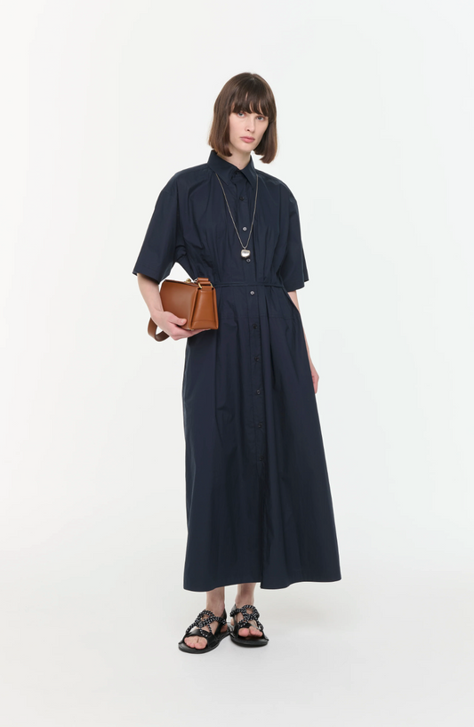 Plan C Long Navy Dress