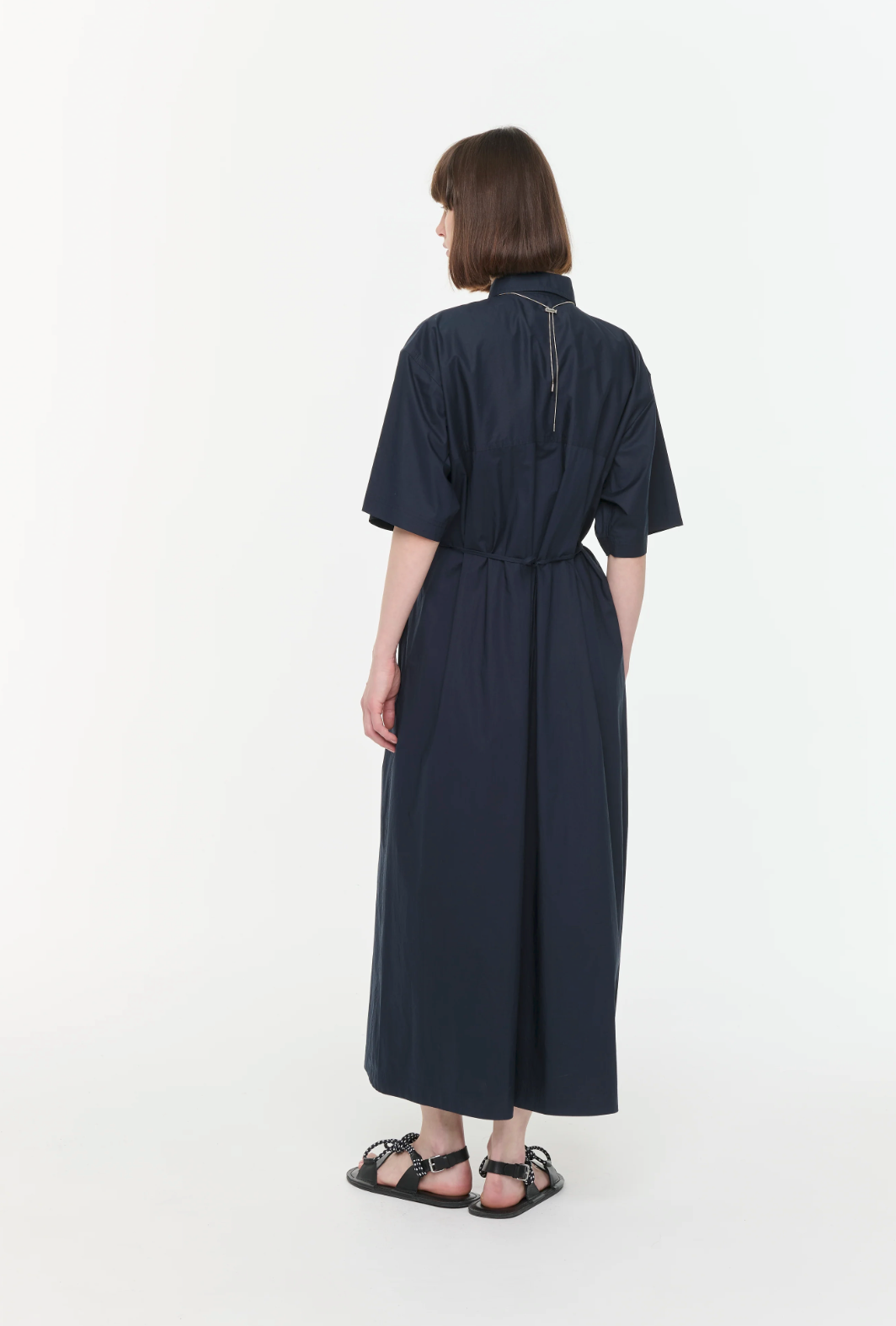 Plan C Long Navy Dress