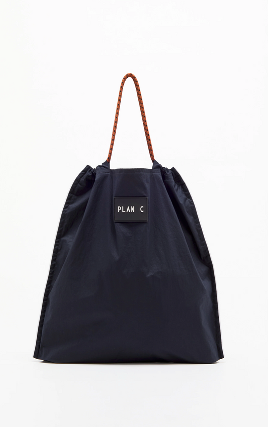 Plan C Navy Shopping Bag