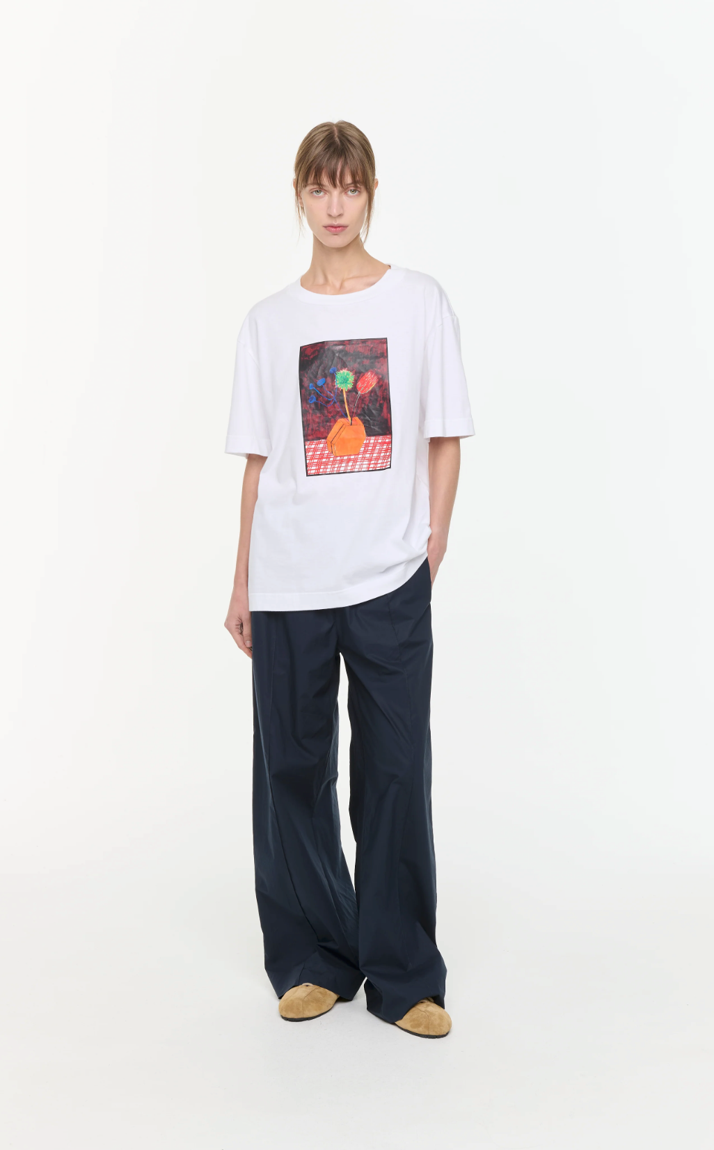 Plan C White Graphic T-Shirt