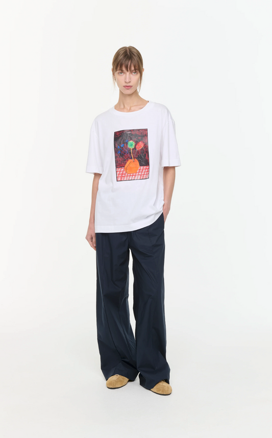 Plan C White Graphic T-Shirt