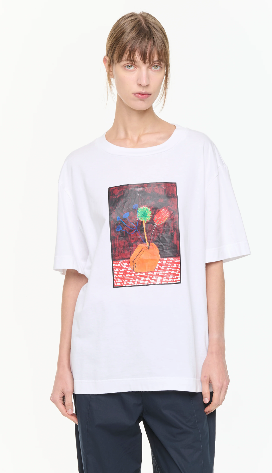 Plan C White Graphic T-Shirt