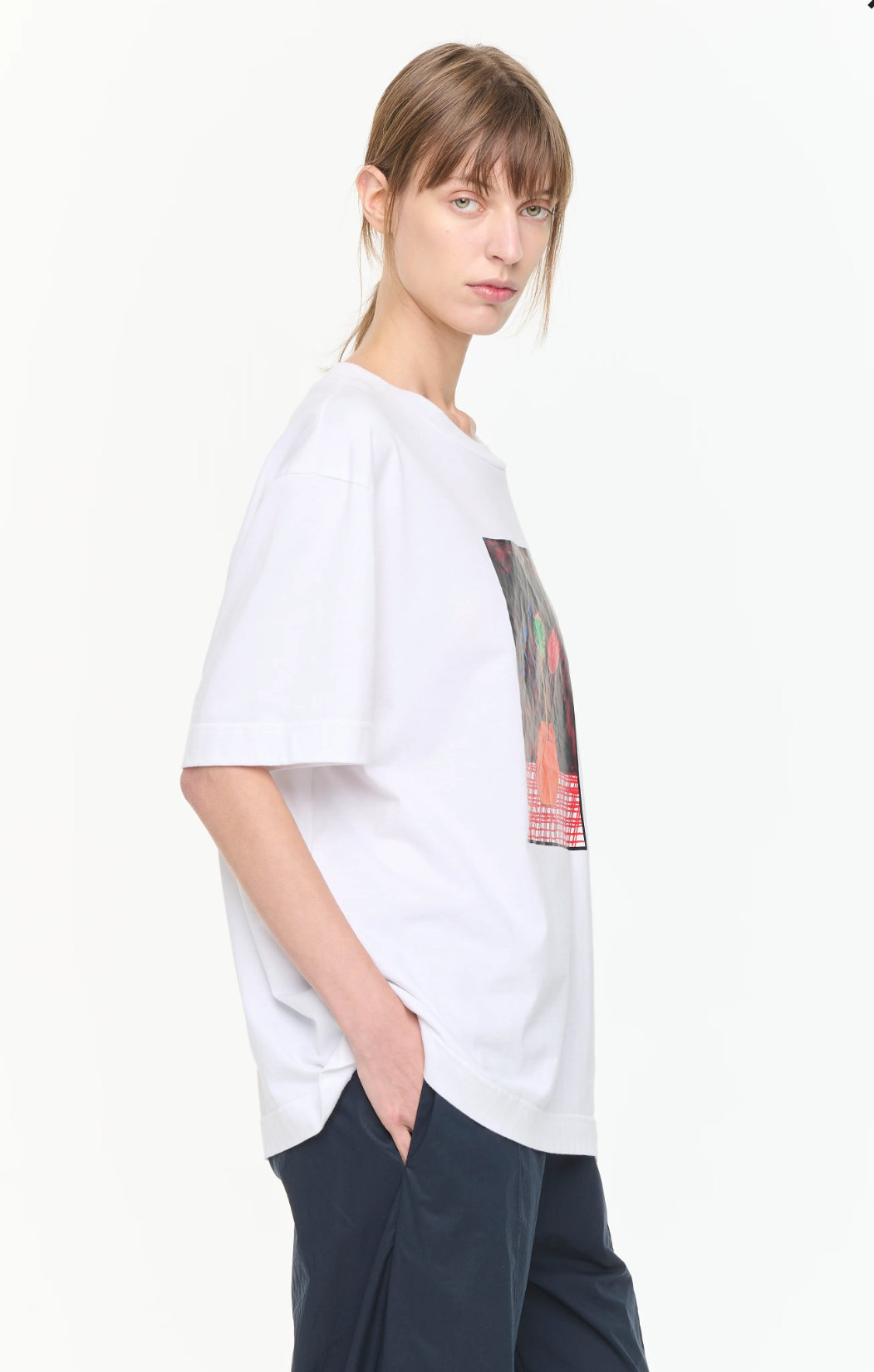 Plan C White Graphic T-Shirt