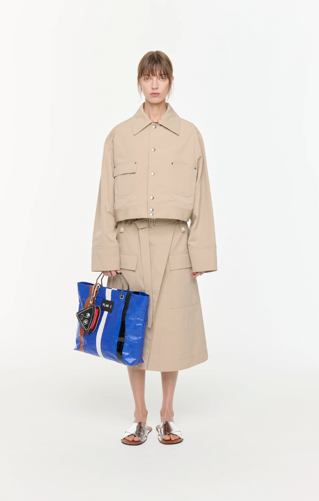 Plan C Boxy Beige Jacket