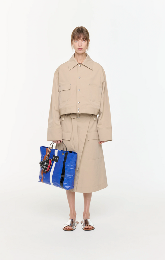 Plan C Boxy Beige Jacket