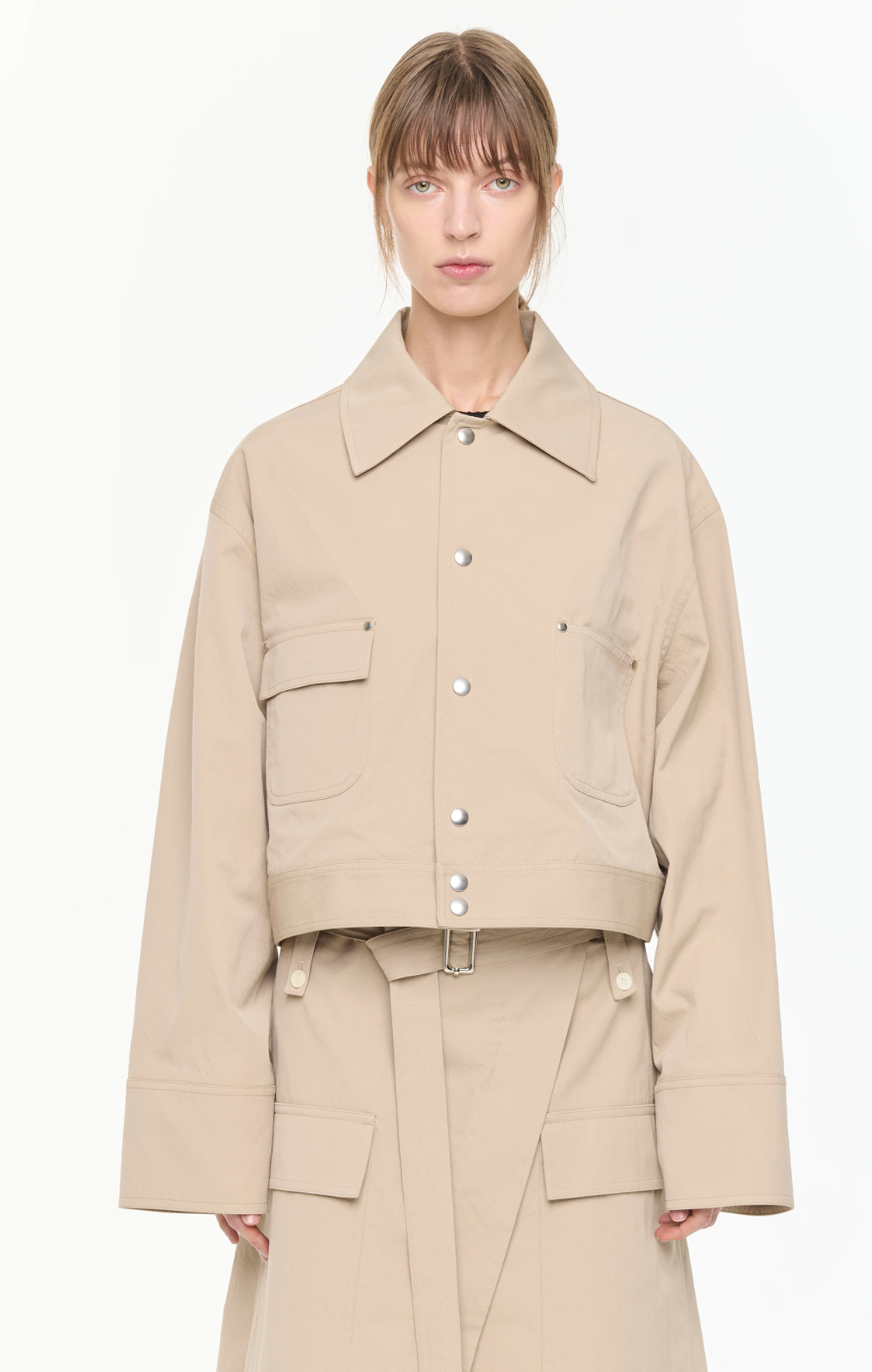 Plan C Boxy Beige Jacket