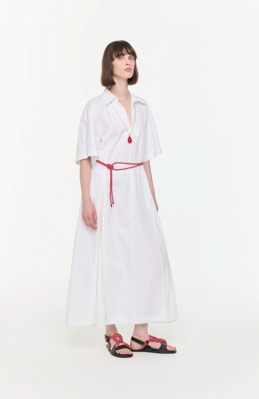 PLAN C PLEATED DRESS 01