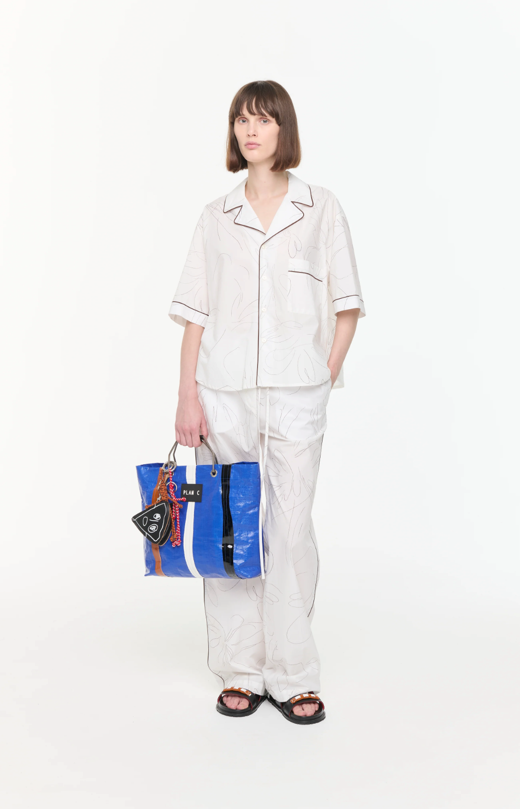 Plan C Floral Pyjama Shirt