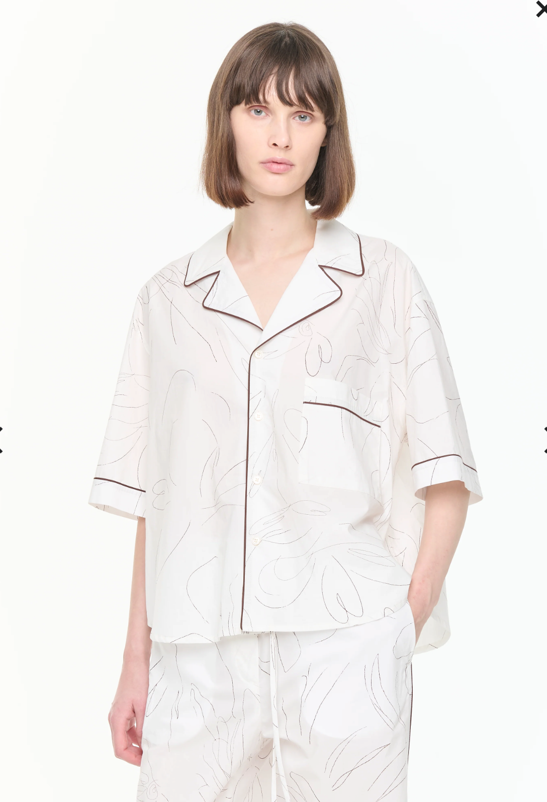 Plan C Floral Pyjama Shirt