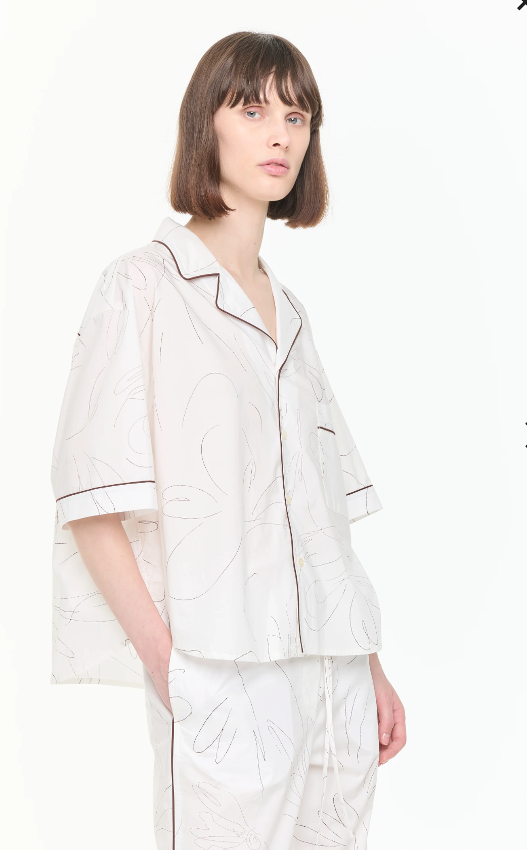 Plan C Floral Pyjama Shirt