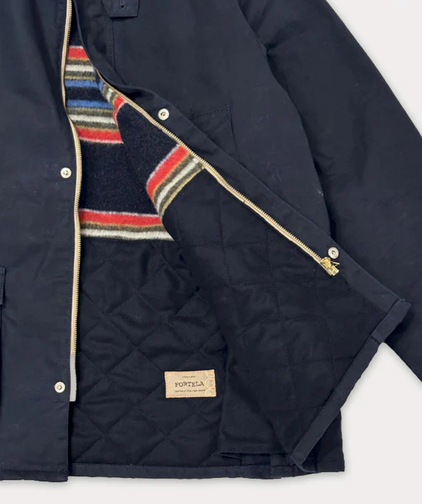 Fortela Bristol Canvas Jacket Navy