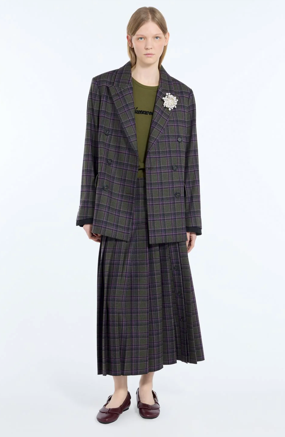 N21 Checked Double Breasted Blazer