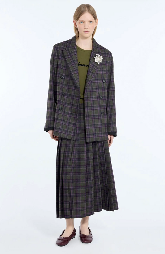 N21 Checked Double Breasted Blazer