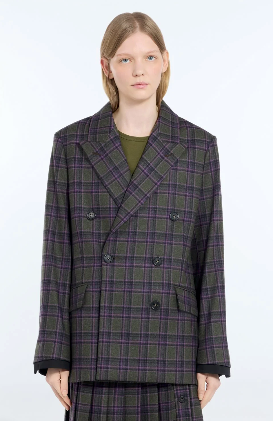 N21 Checked Double Breasted Blazer