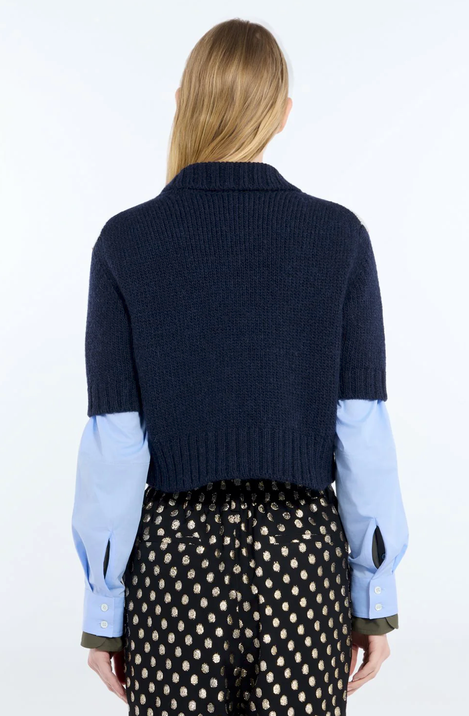 N21 Argyle Crop Knit Sweater