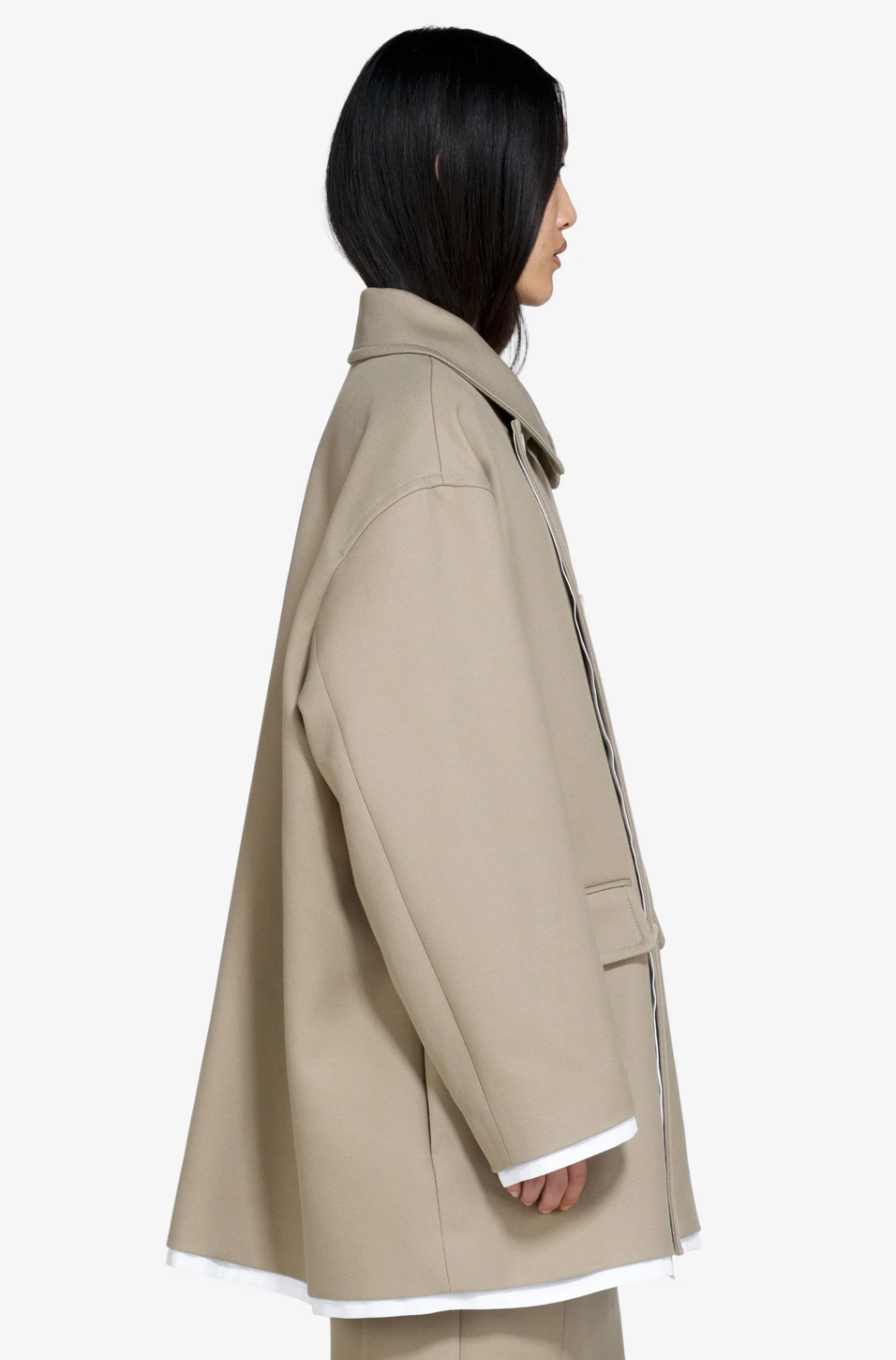 N°21 Double Breasted Beige Caban