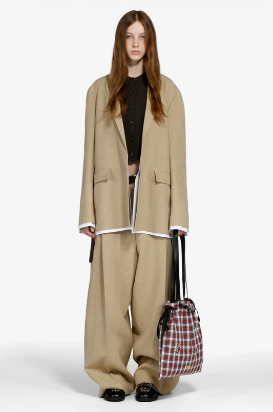 N°21 Oversized Beige Blazer