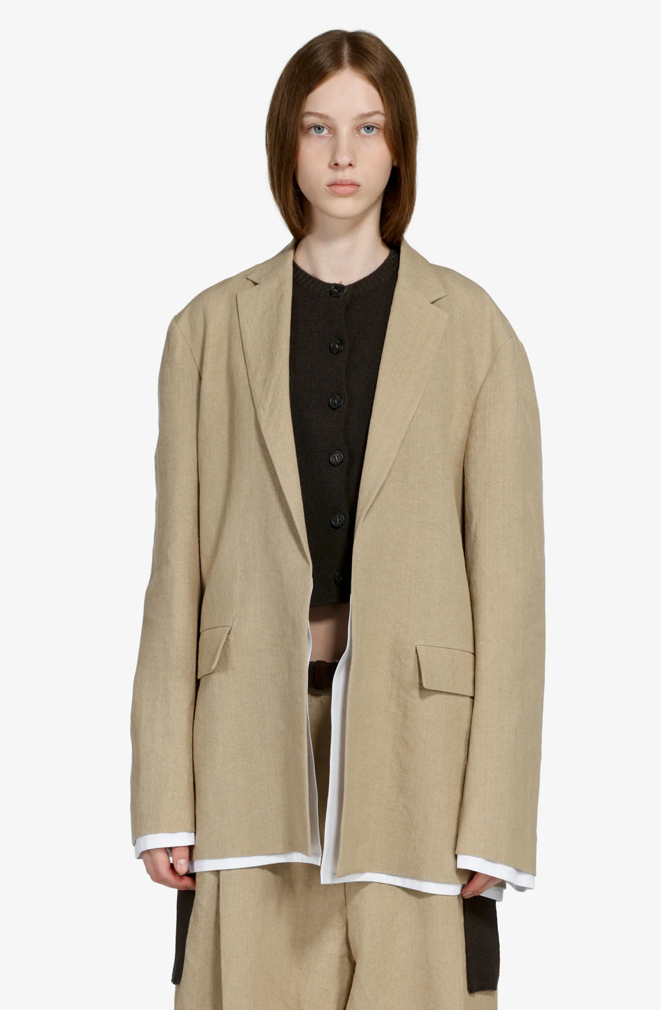 N°21 Oversized Beige Blazer