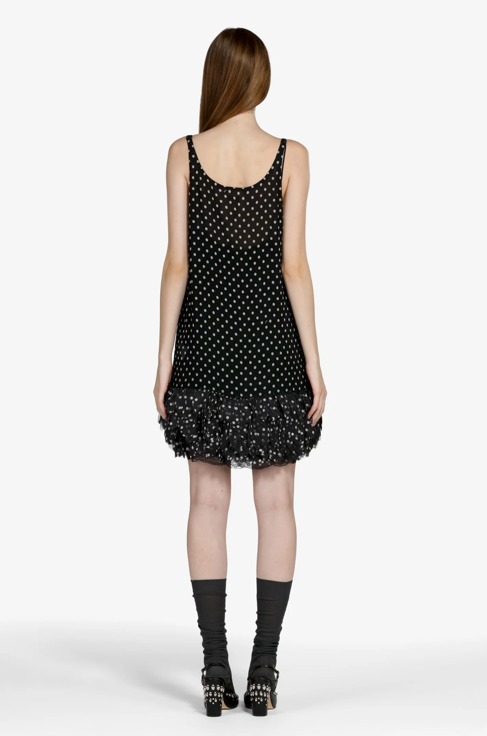 N°21 Short Polka Dot Ruffle Dress