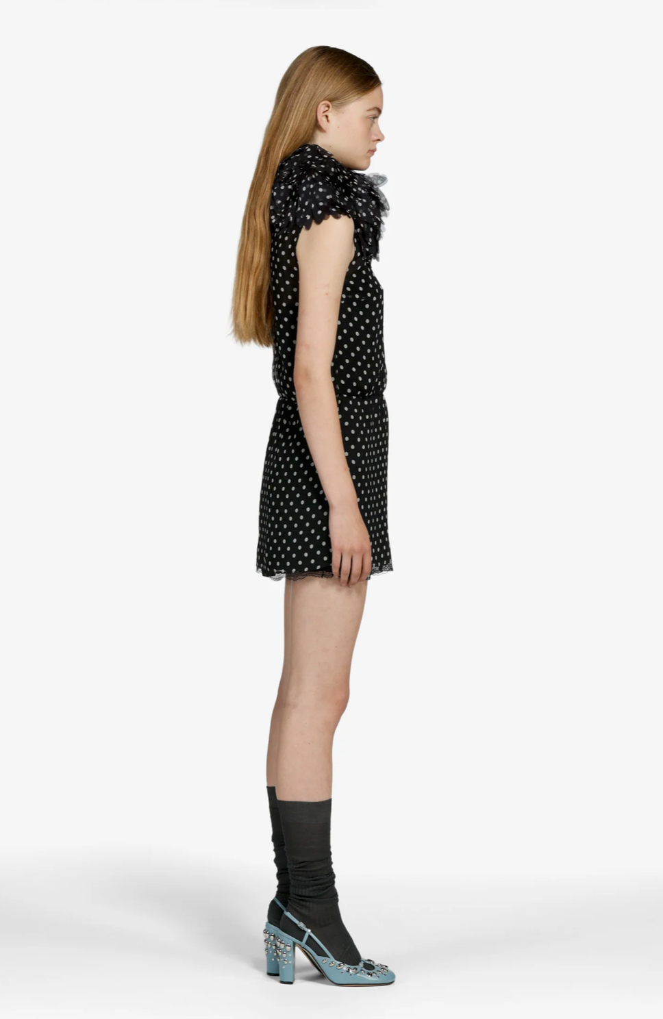 N°21 Black Polka Dot Mini Dress