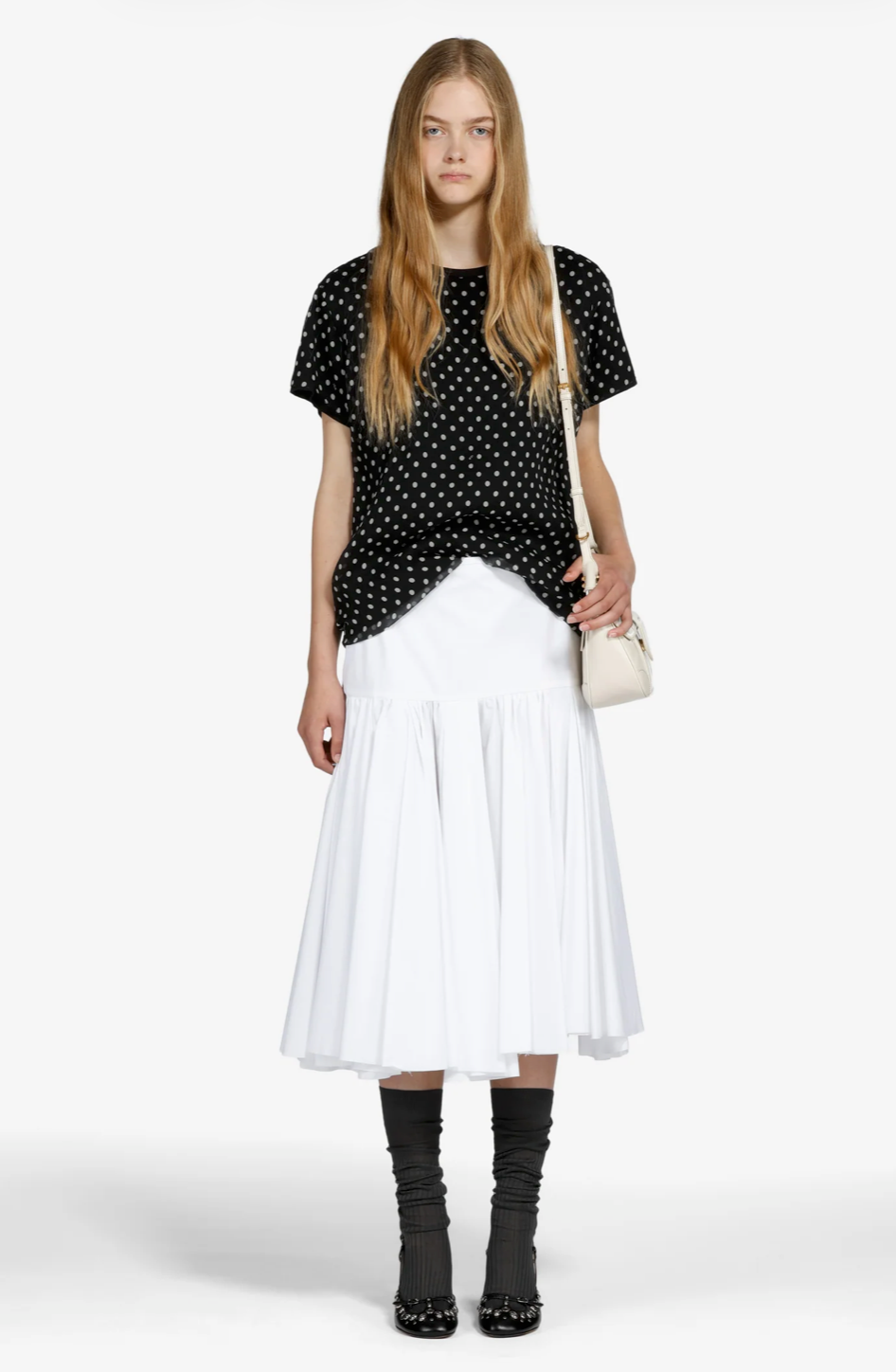 N°21 White Midi Skirt