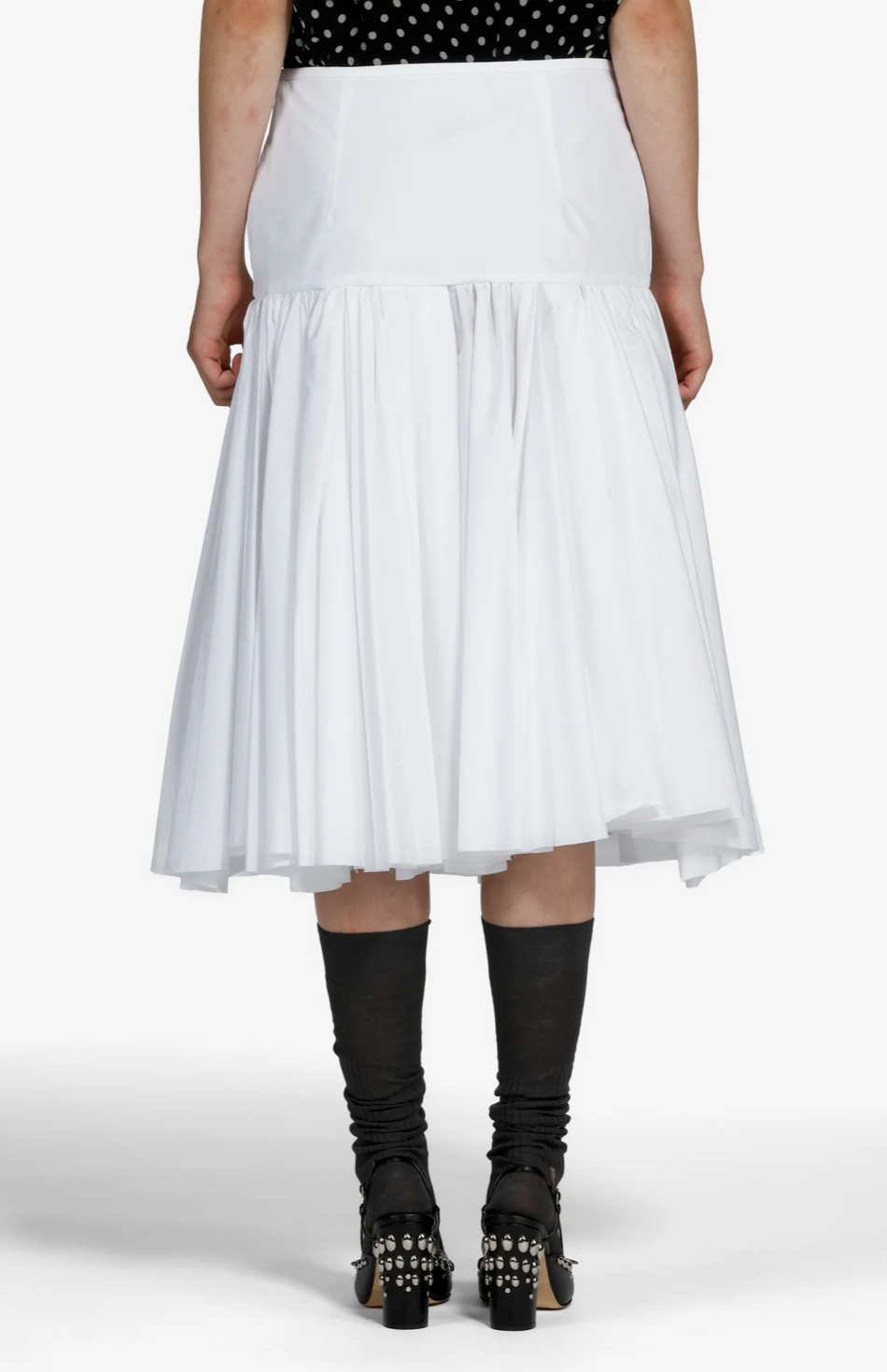 N°21 White Midi Skirt