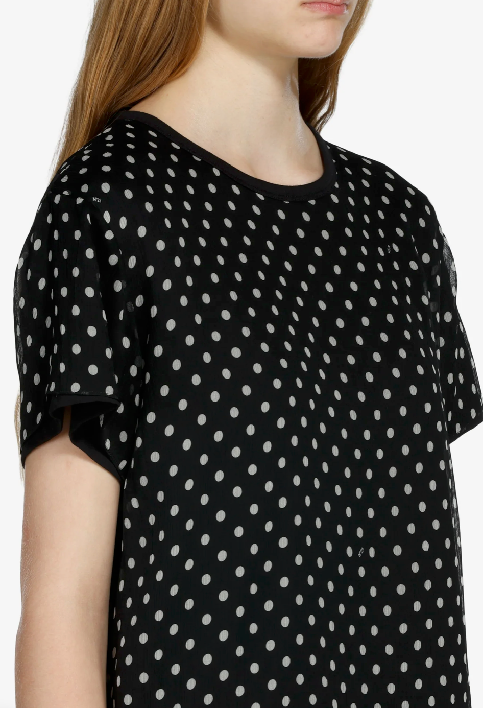 N°21 Black Polka Dot Top
