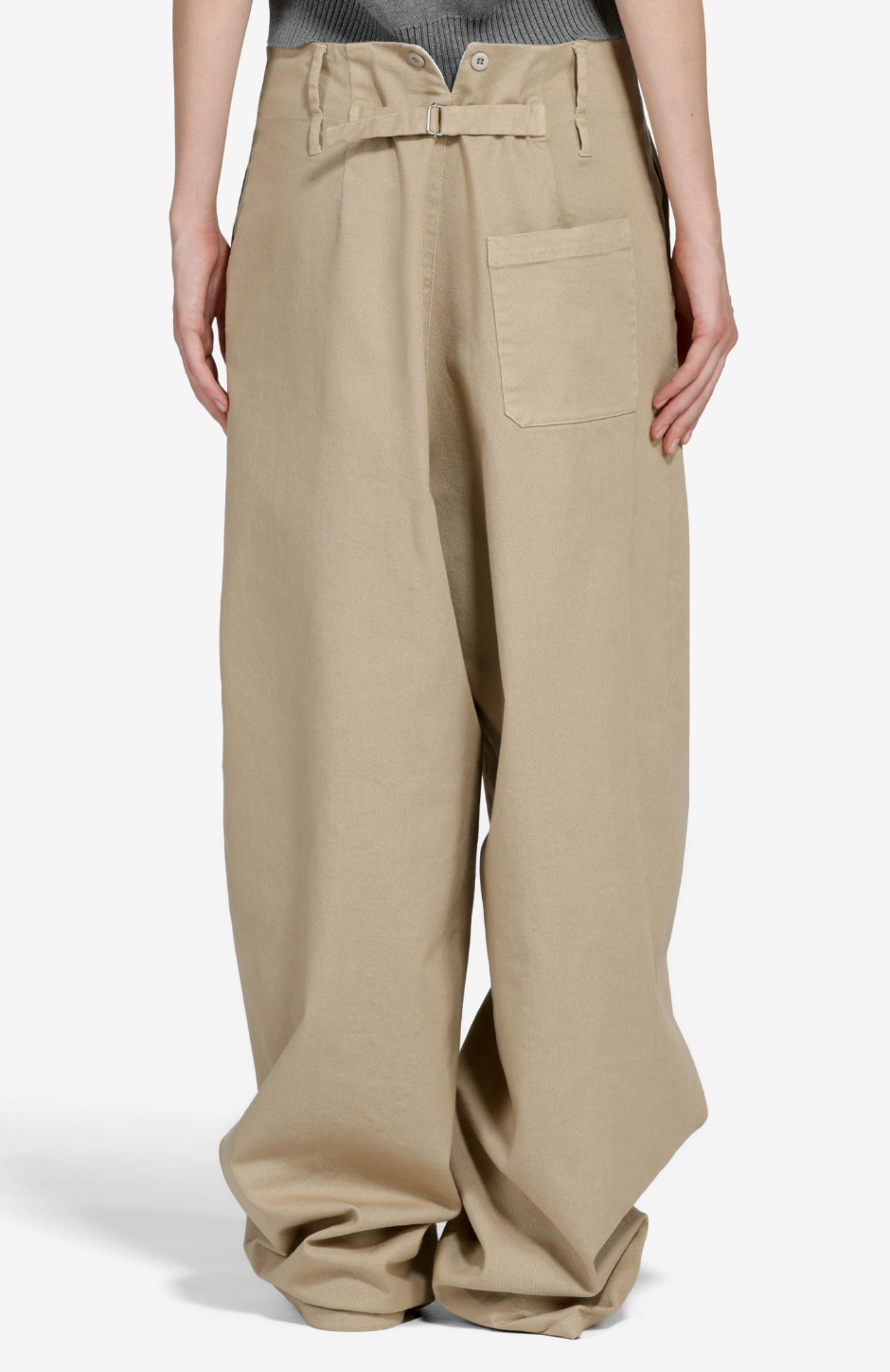 N°21 Wide Leg Beige Trousers