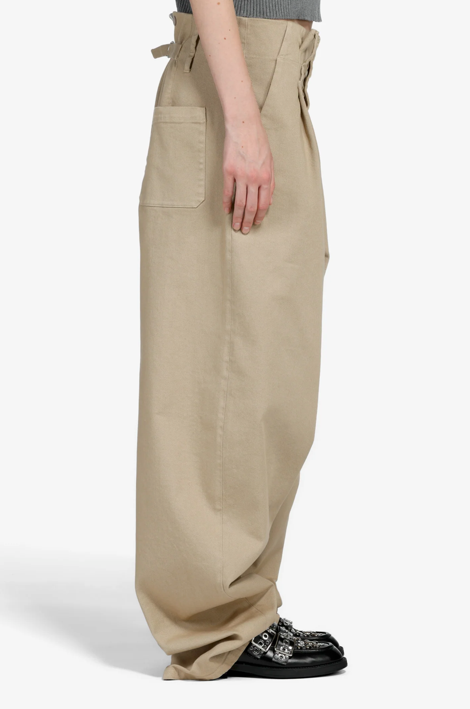 N°21 Wide Leg Beige Trousers