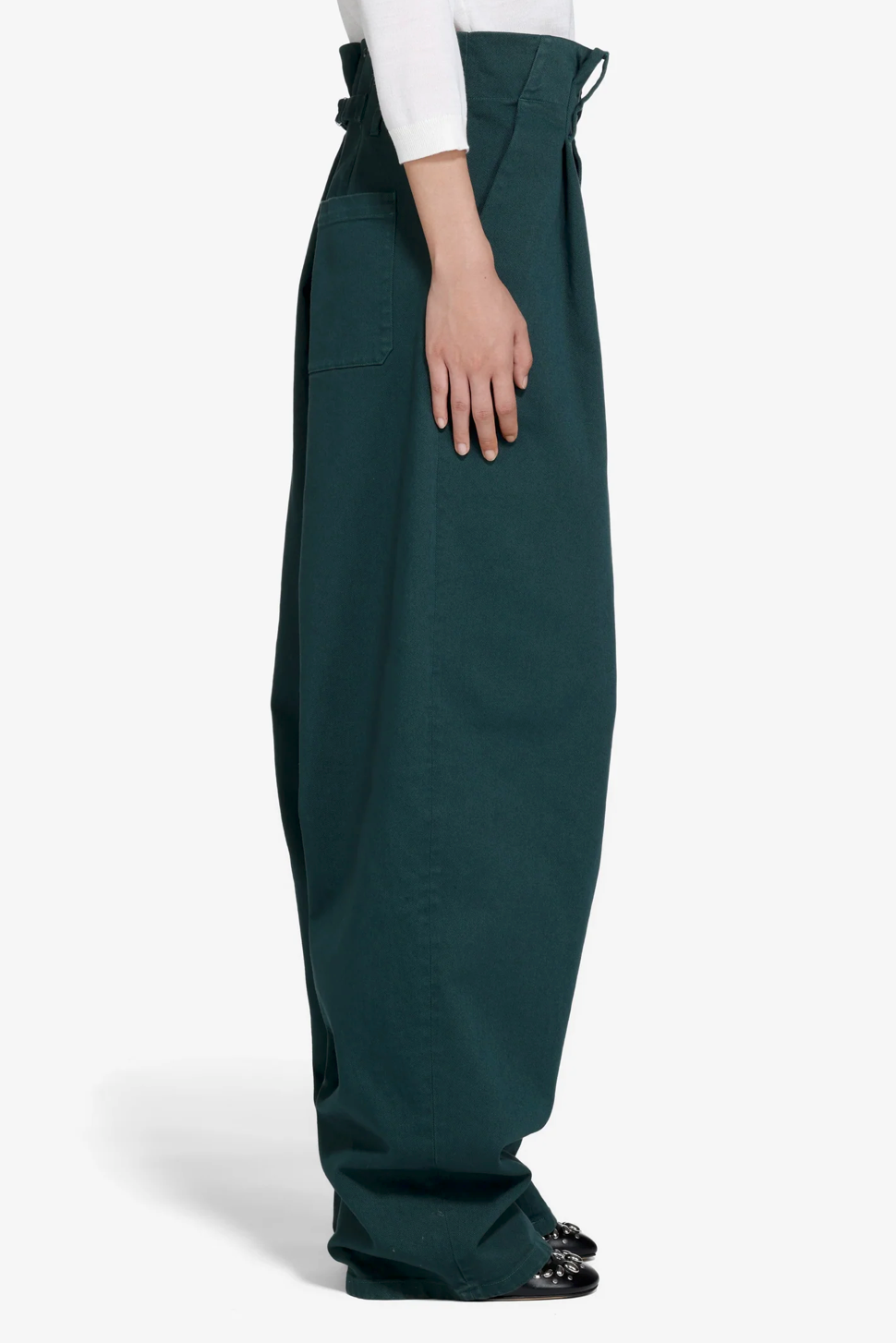 N°21 Wide Leg Green Trousers