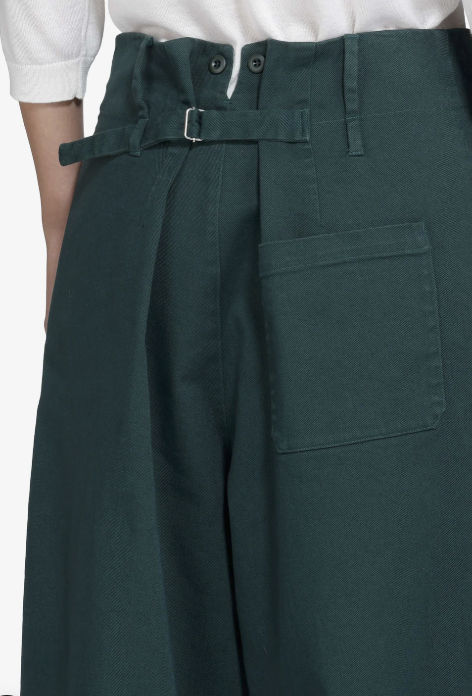 N°21 Wide Leg Green Trousers