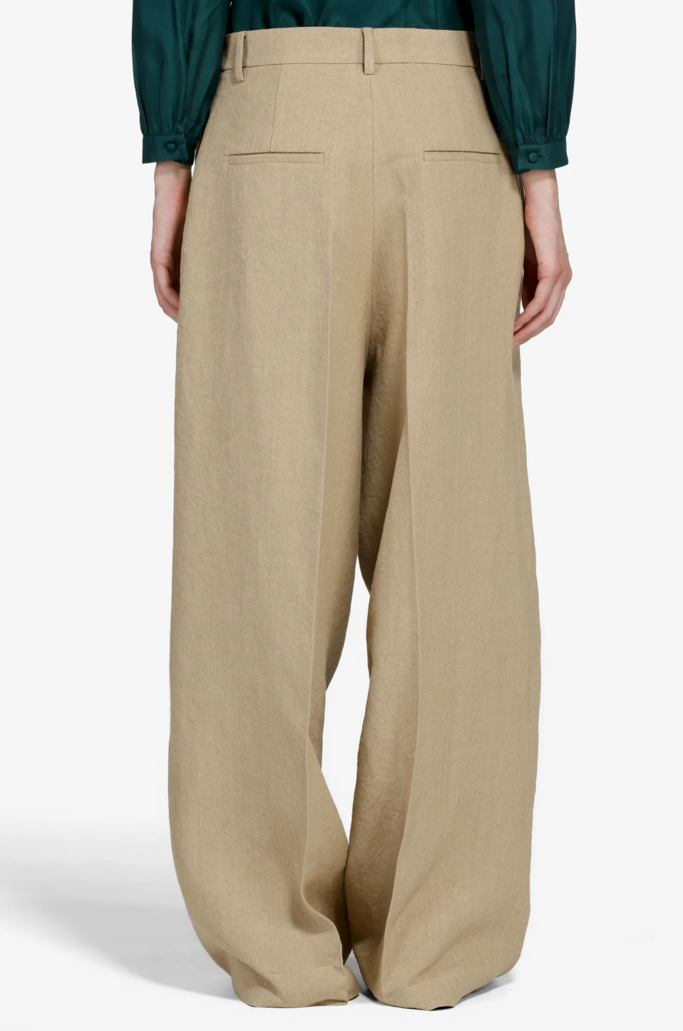 N°21 Beige Wide Leg Trousers