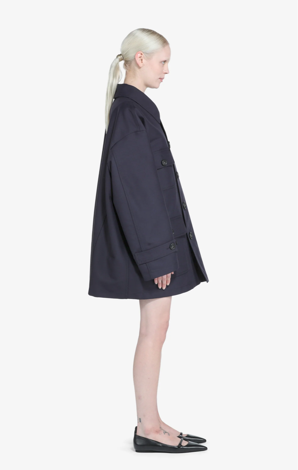 N°21 Oversized Navy Caban