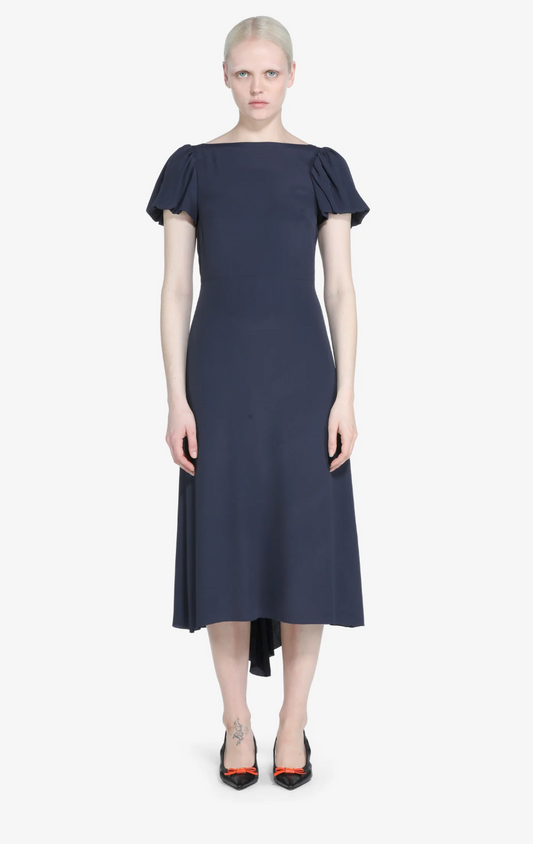 N°21 Backless Navy Midi Dress